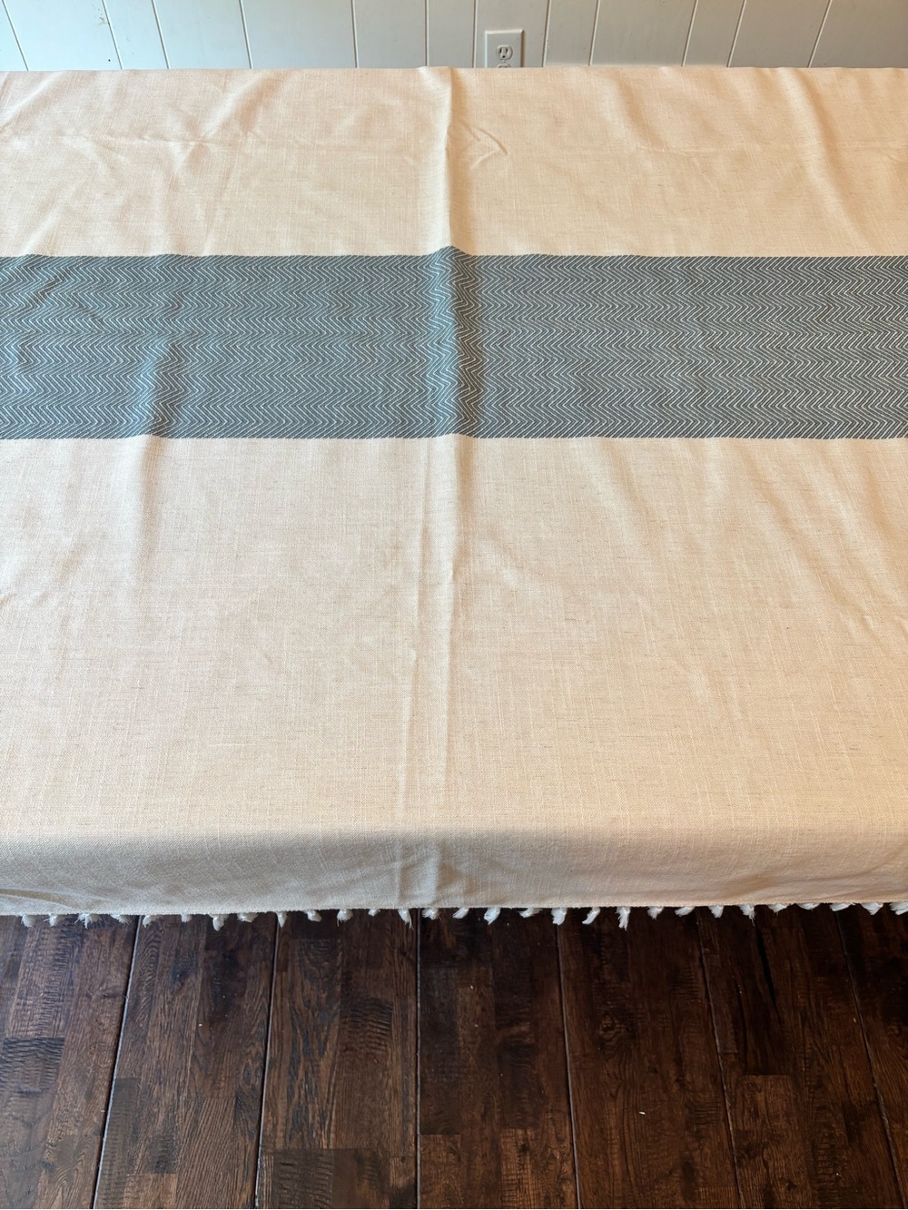 Laolitou farmhouse Rustic Cotton Linen Tablecloth - Picture 4 of 10